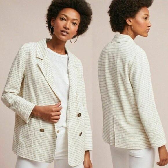Anthropologie Cartonnier Striped Jacket - Picture 1 of 6